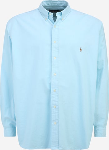 Polo Ralph Lauren Big & Tall Overhemd in Blauw: voorkant