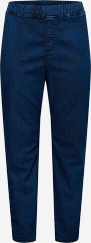 Zizzi Jeggings 'JALMA' in Blauw: voorkant