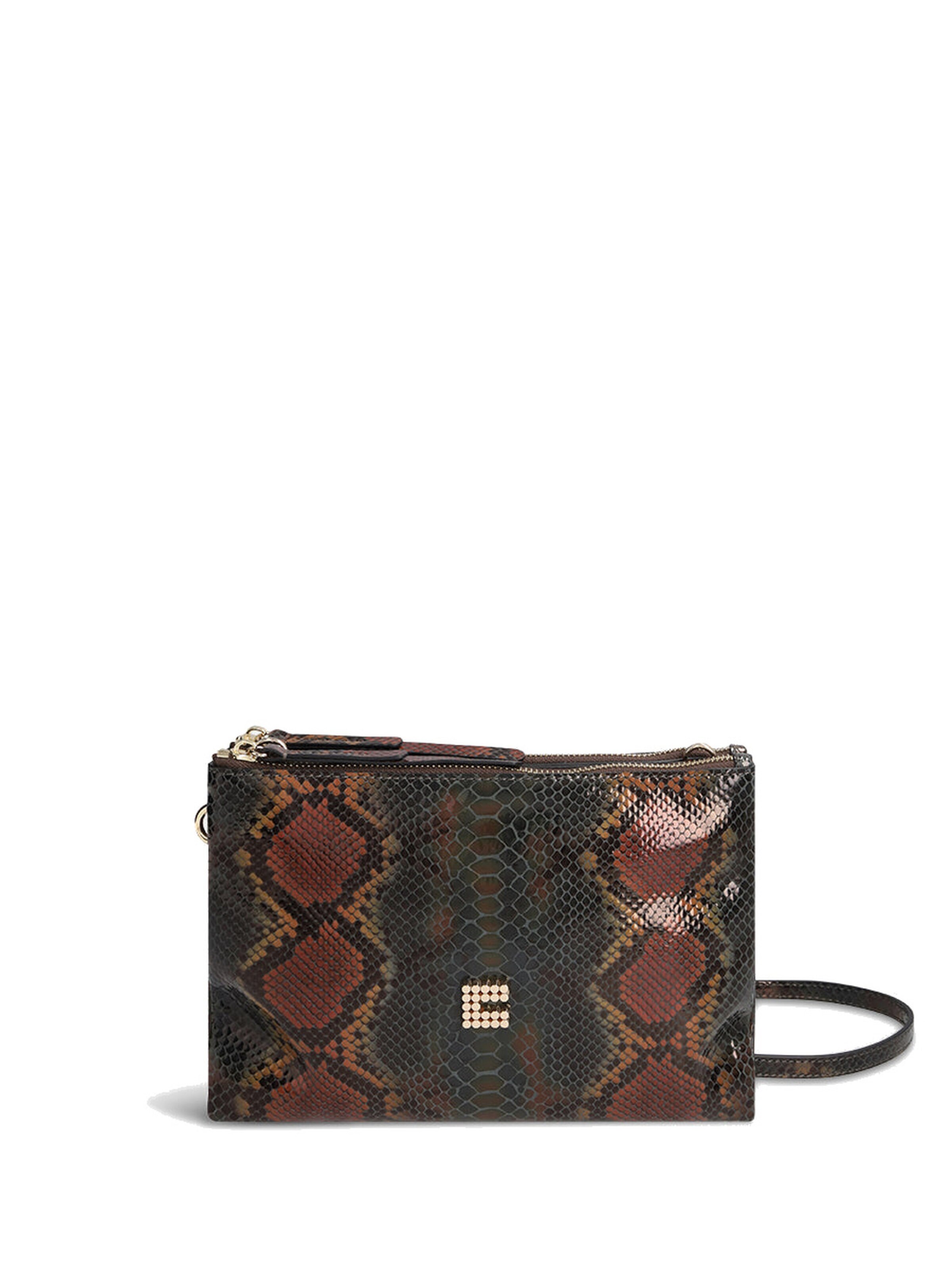 Clio Handbag 'CLYDE RAINBOW PYTHON' in Green: front