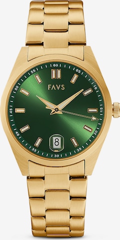 FAVS Analog Watch in Gold: front