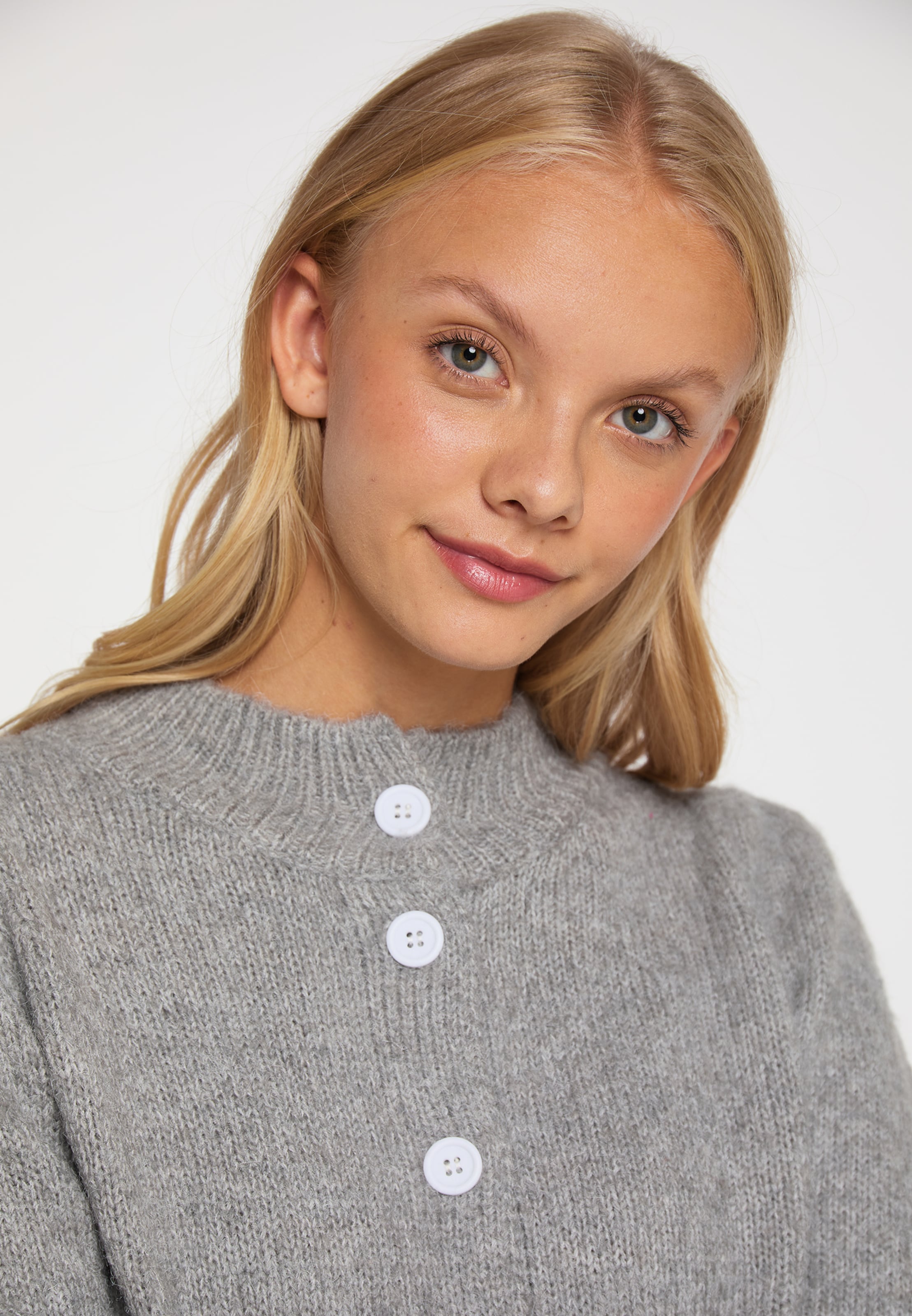 Frauen Pullover & Strick MYMO Strickjacke in Graumeliert - XL93140 Frauen Pullover & Strick MYMO Strickjacke in Graumeliert - XL93140