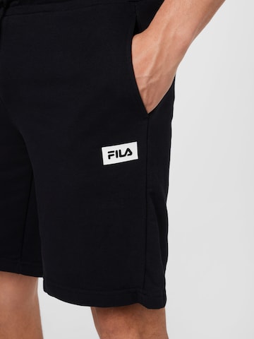 Regular Pantalon de sport 'BÜLTOW' FILA en noir