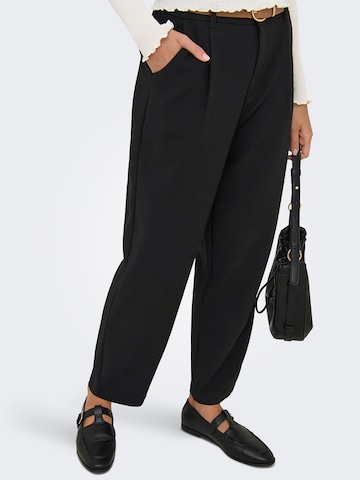 ONLY - Loosefit Pantalón plisado 'ONLADI' en negro