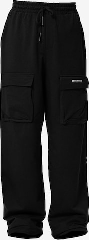 Pantaloni de la VAMOS CLO pe negru: față