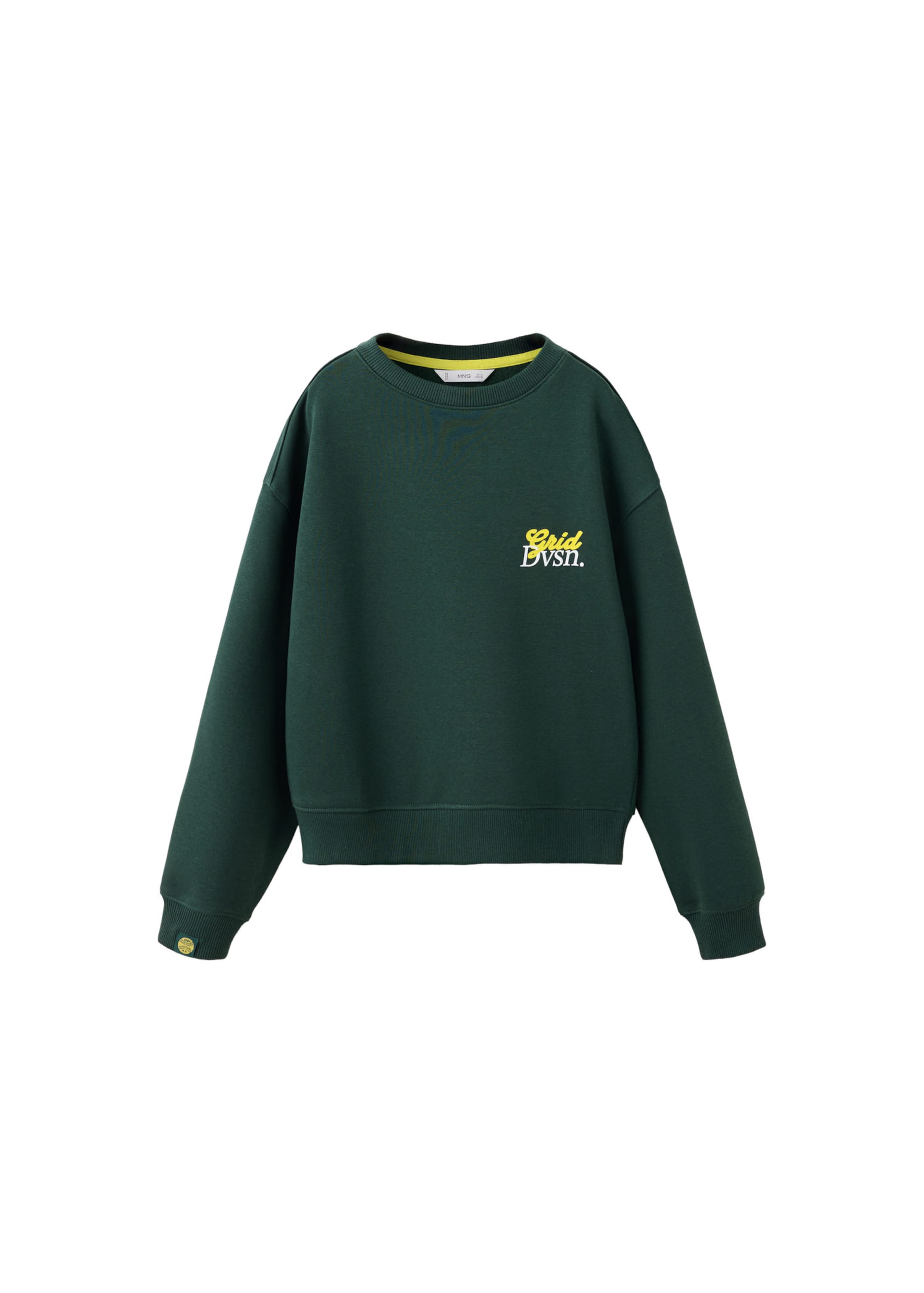 MANGO KIDSSweater majica 'JUGRID' - zelena boja: prednji dio