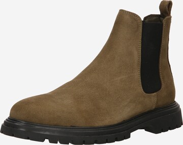 Bianco Chelsea Boots 'Gil' in Green: front