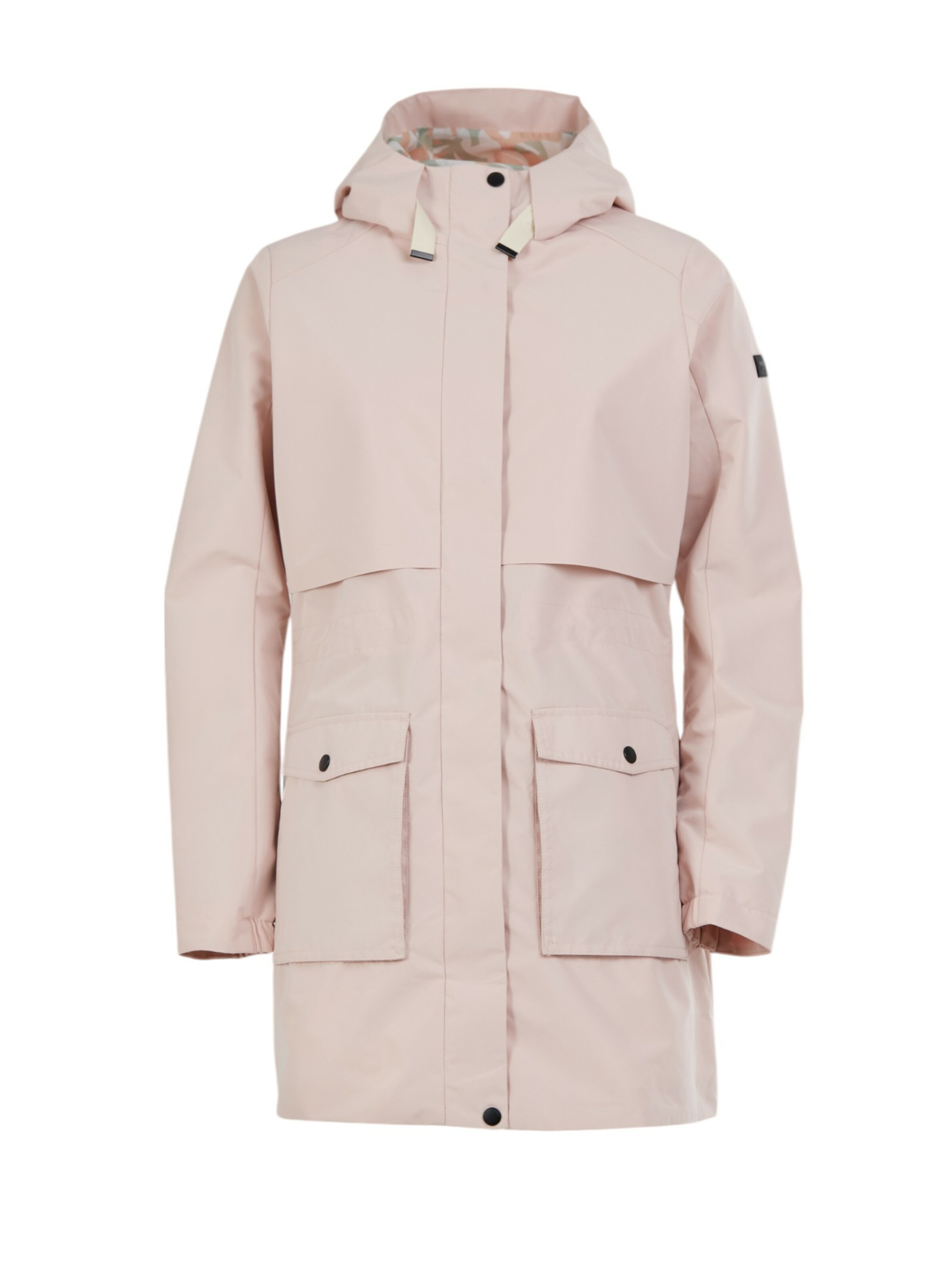 Fundango Weatherproof jacket 'Zhuri Waterproof Jacket' in Pink: front
