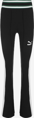 PUMA Skinny Leggings in Black: front