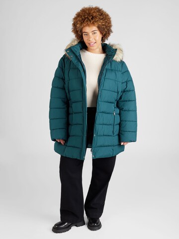 ONLY Carmakoma Winter Jacket 'NEW LUNA' in Blue