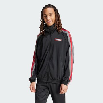 ADIDAS ORIGINALS - Casaco em moletão 'Adibreak' em preto: frente