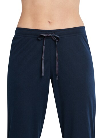 SCHIESSER Regular 3/4 Pyjama in Blau