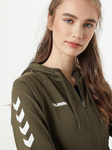 Hummel Athletic Zip-Up Hoodie in Green