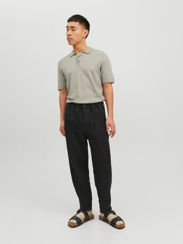 Loosefit Pantalon à pince 'Karl Matsson' JACK & JONES en noir