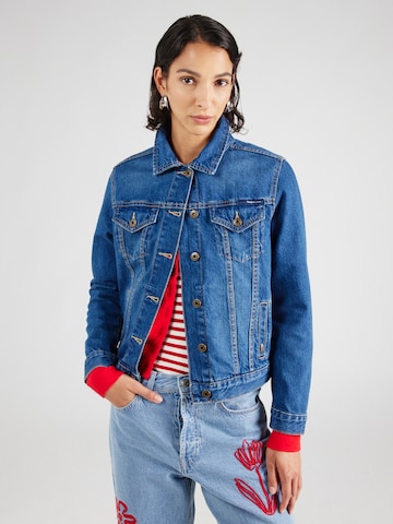 Pepe Jeans Přechodná bunda – modrá: přední strana