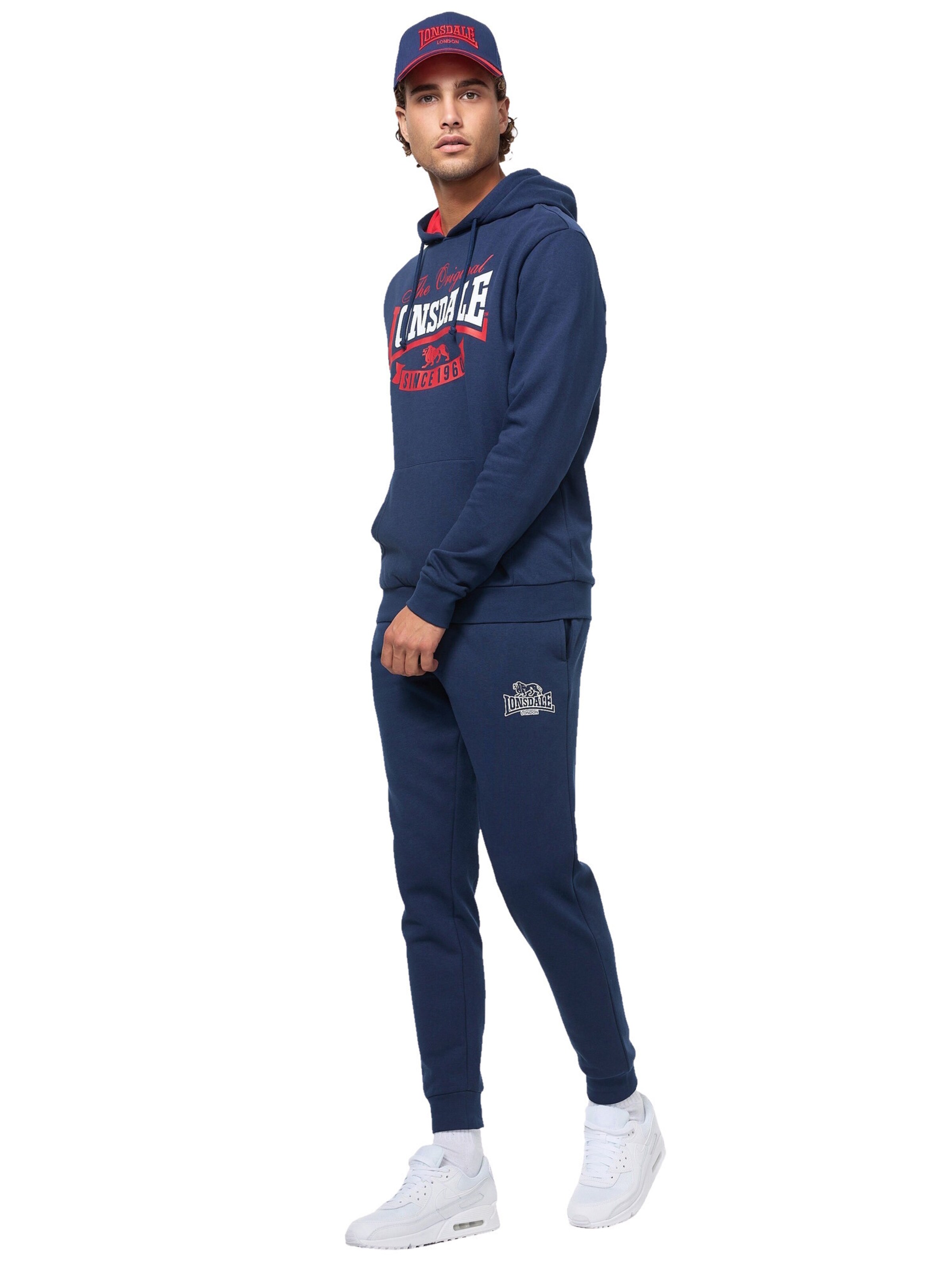 LONSDALE Mikina 'Stotfield' – modrá