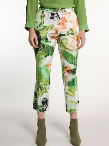 Regular Pantaloni de la Ulla Popken pe verde: față