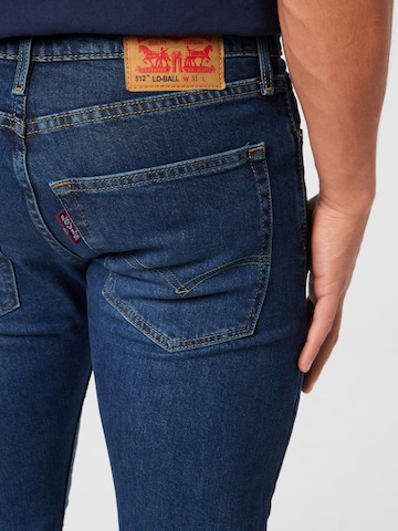 LEVI'S ® Slimfit Jeans '512 Slim Taper Lo Ball' i blå