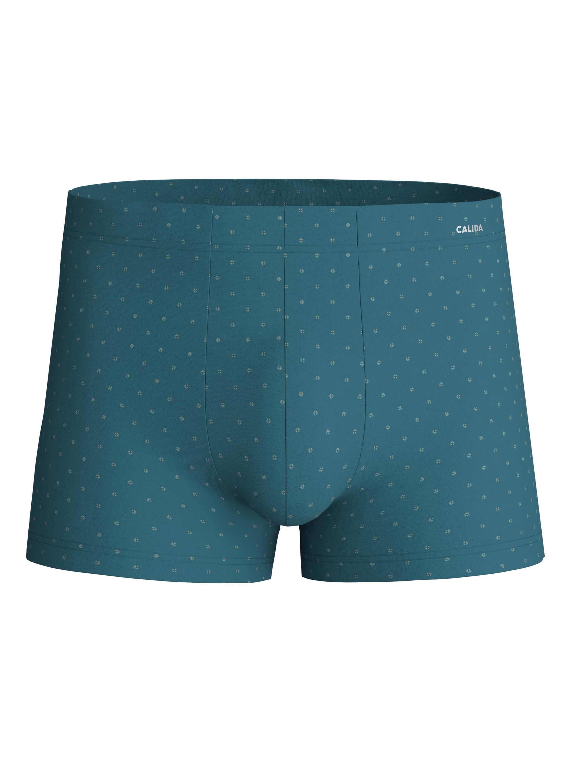 CALIDA Boxershorts 'Cotton Code Design' in Grün: Vorderseite