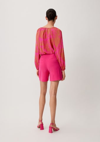 COMMA Blouse in Roze: terug