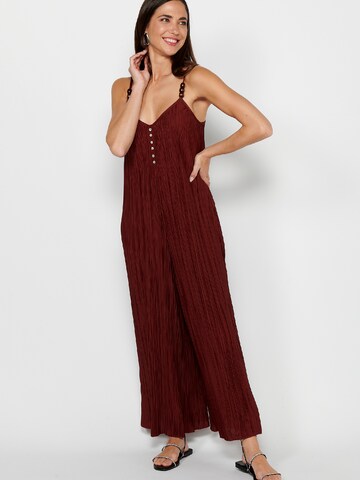 KOROSHI Jumpsuit in Rood