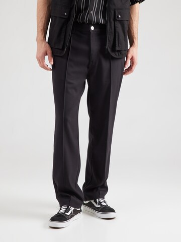 regular Pantaloni con pieghe di Pegador in nero: frontale