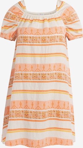 IZIA - Vestido de verano en naranja: frente