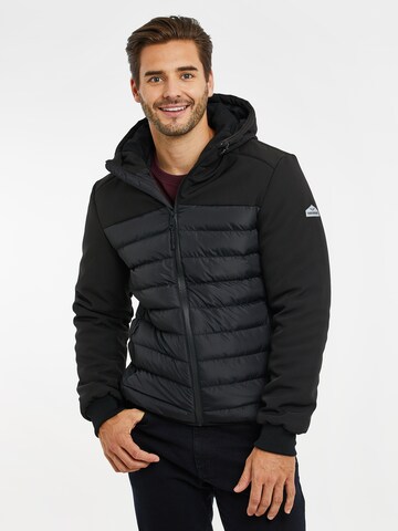 Threadbare Jacke in Schwarz: Vorderseite