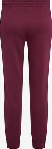 Hummel Tapered Workout Pants in Red