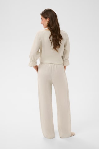Cream Wide leg Trousers 'CRBellis' in Beige