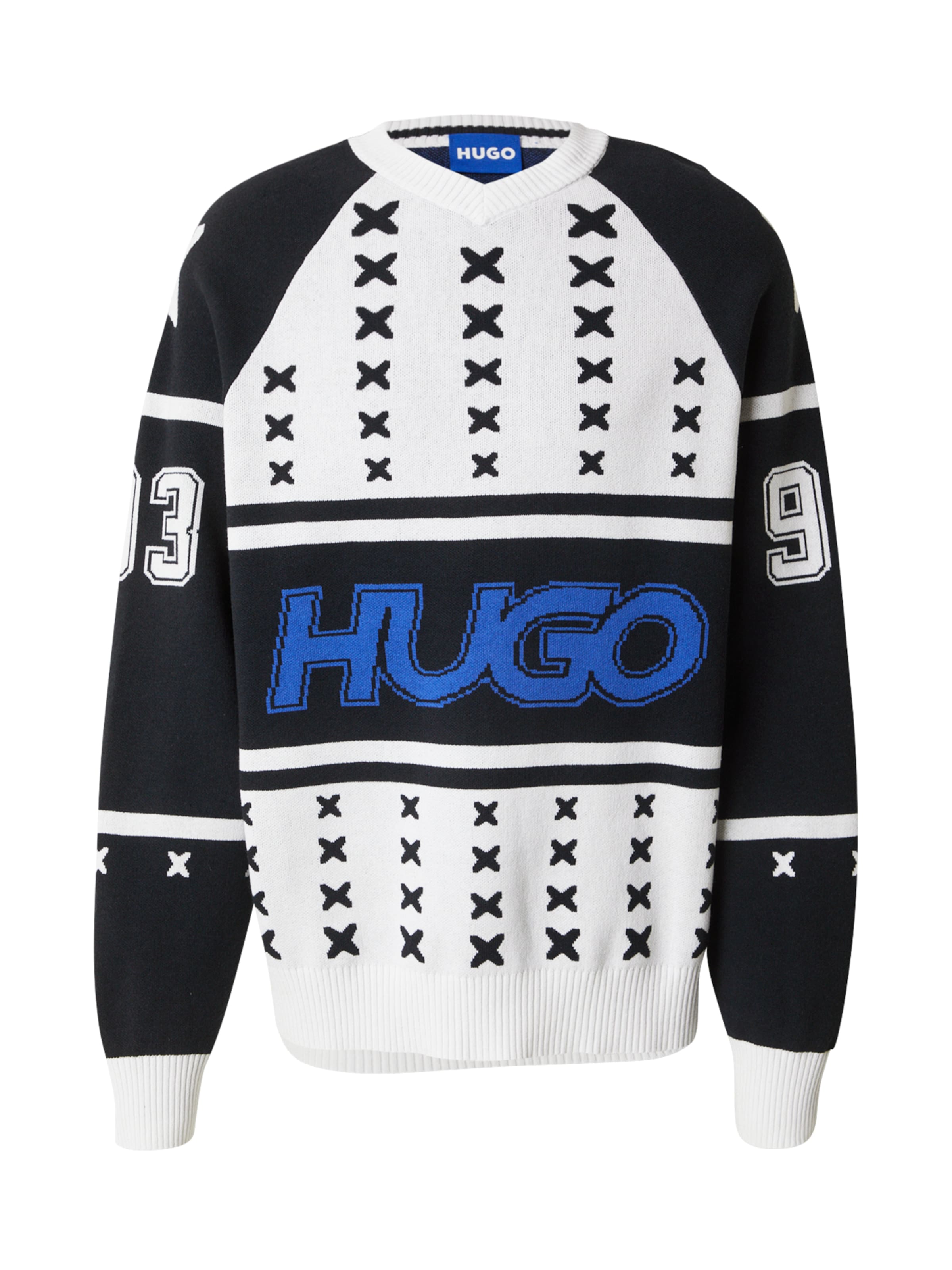 HUGO Pulóver 'Shalock' - fehér: elől