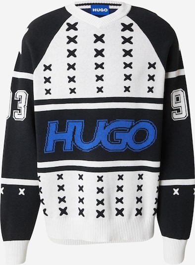 HUGO Neulepaita 'Shalock' värissä sininen / laivastonsininen / valkoinen, Tuotenäkymä