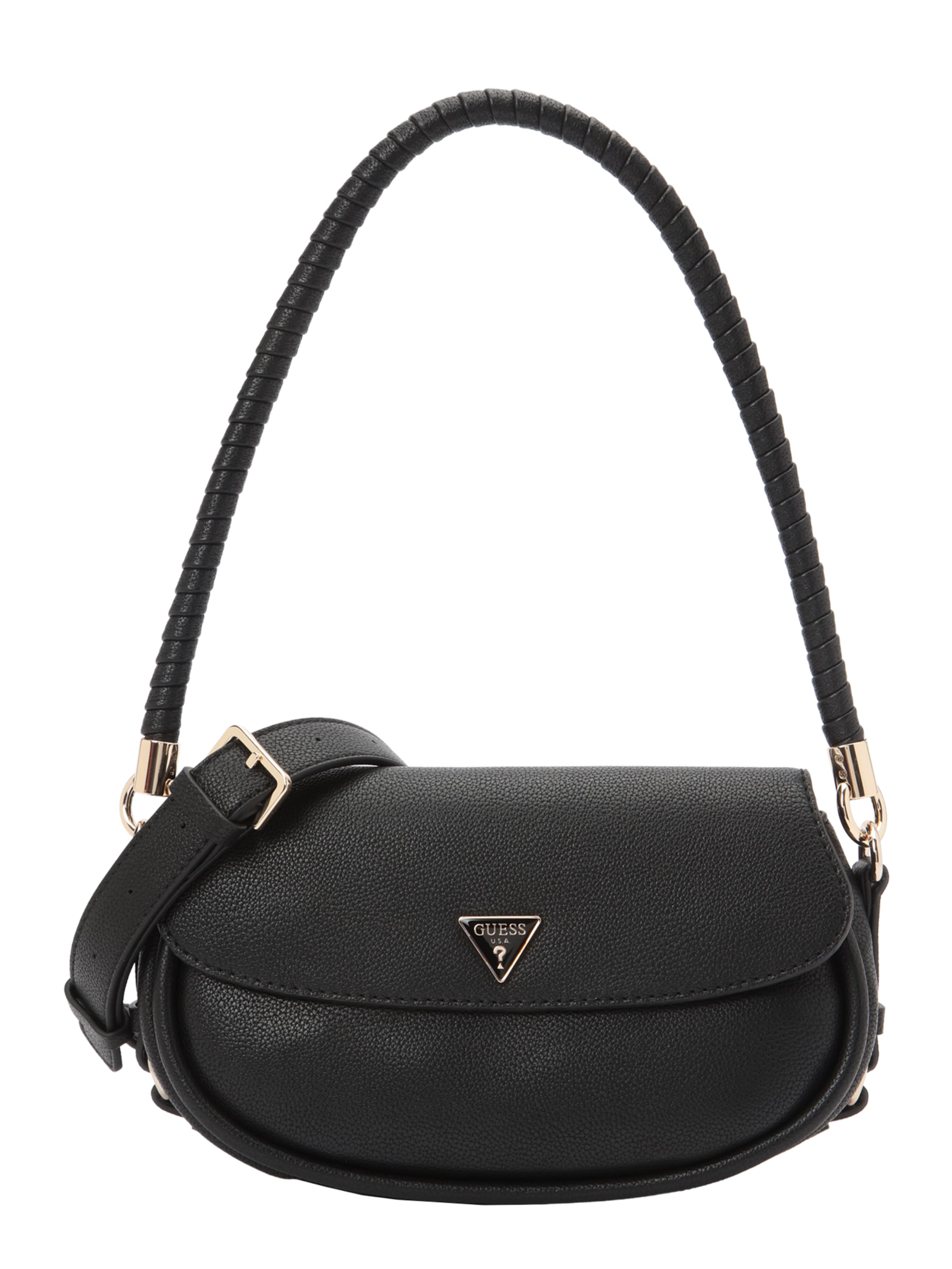 GUESS Sac bandoulière 'DANYA FLAP SHOULDER BAG' en noir, Vue avec produit