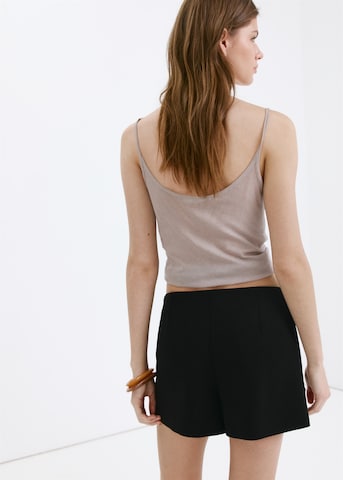 MANGO - regular Pantalón en negro