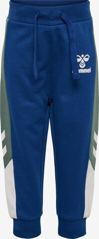 Hummel Tapered Pants 'Finn' in Blue: front