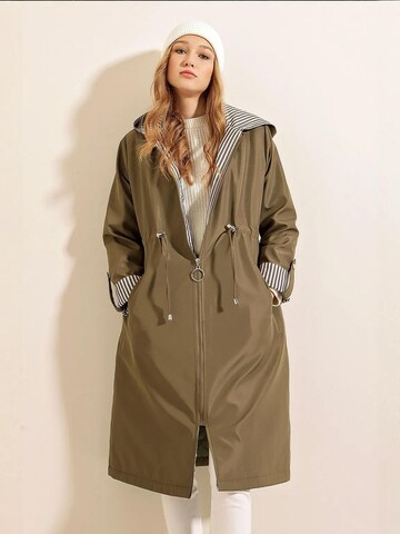 Bigdart Between-seasons coat in Green: front