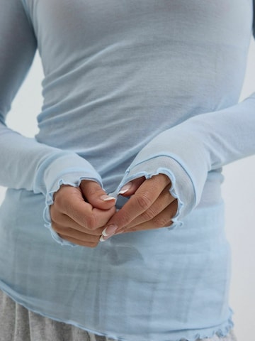 Seamless Basic Top ' Cotton ' in Blau