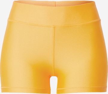 UNDER ARMOUR Workout Pants in Yellow: front