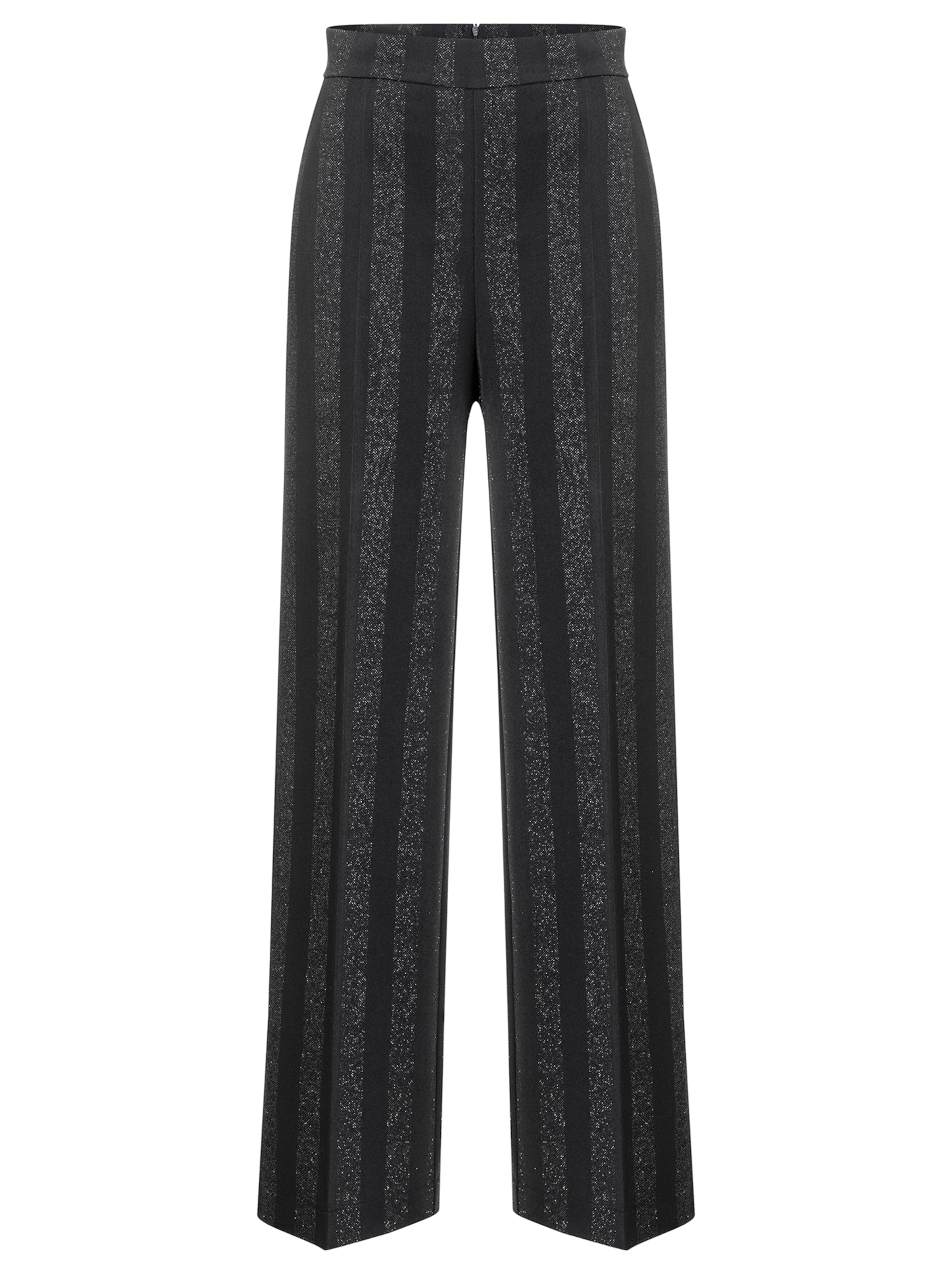 Ana Alcazar Wide leg Trousers 'Samsa' in Black: front
