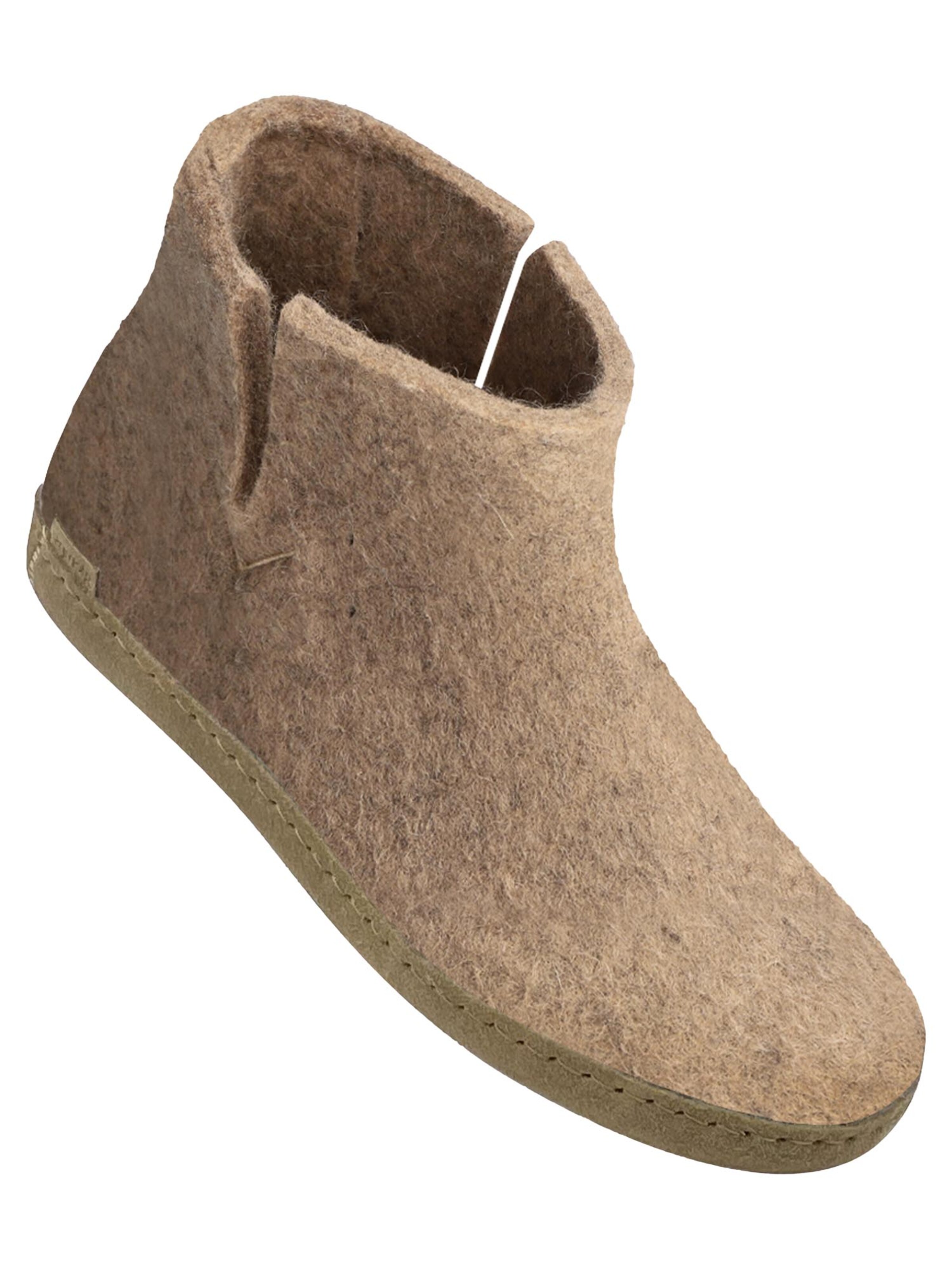 Glerups Huisschoenen 'Ledersohle' in Beige
