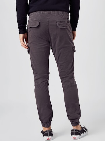 INDICODE JEANS Tapered Cargo nadrágok 'Levy' - szürke