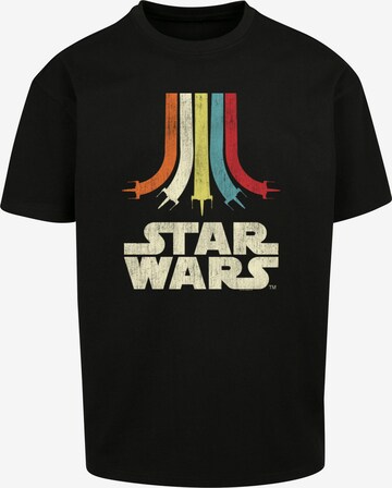 T-Shirt 'Star Wars' F4NT4STIC en noir : devant