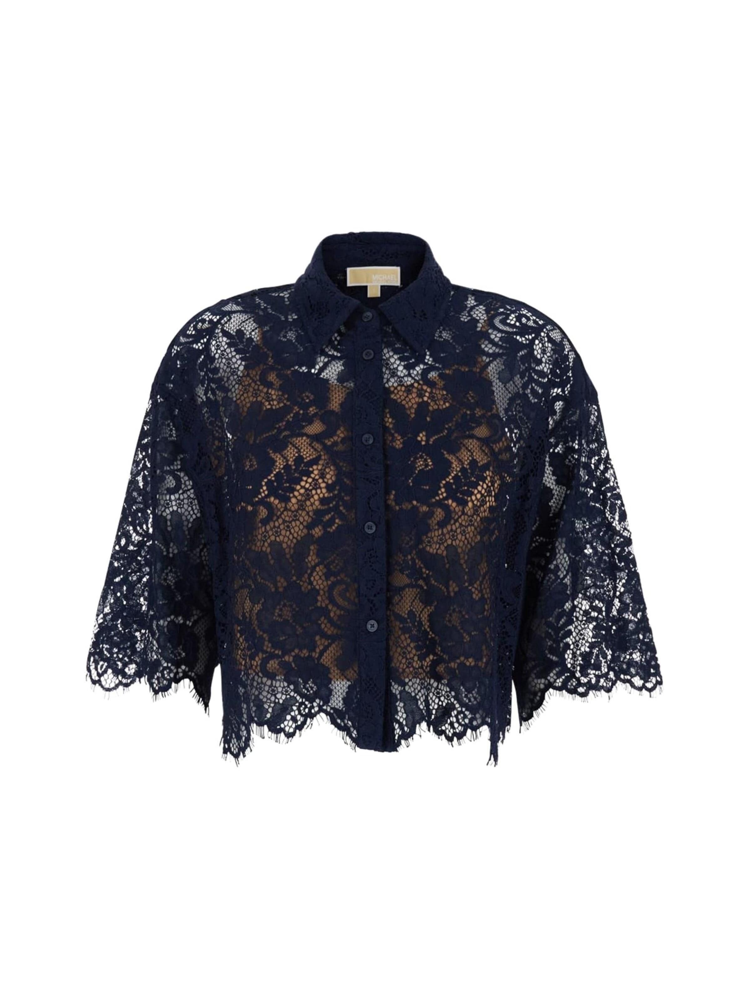 Michael Kors - Blusa en azul: frente