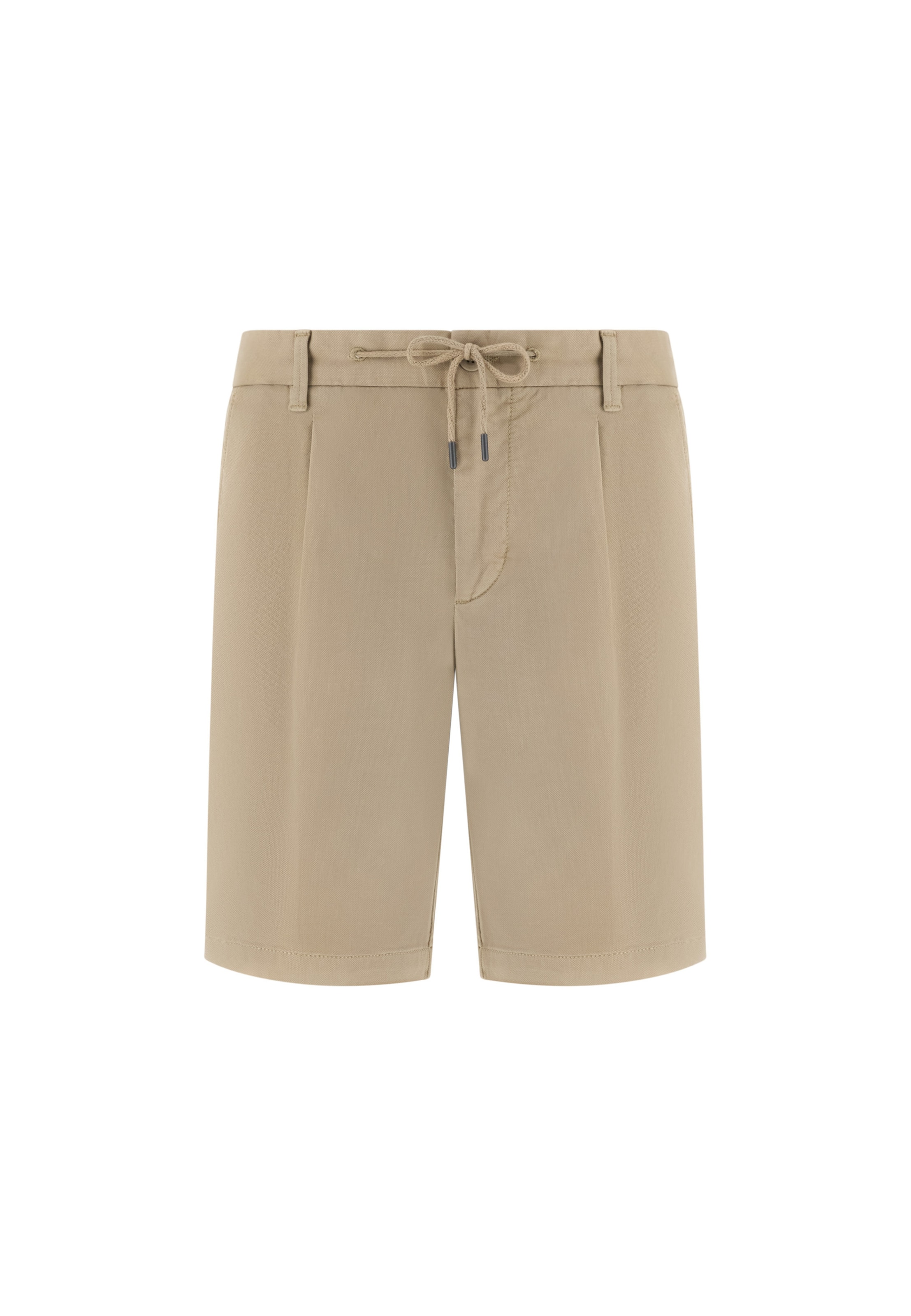 Boggi Milano Bandplooibroek in Beige: voorkant