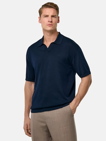 Boggi Milano Poloshirt in Blau: Vorderseite