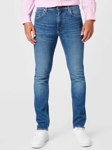 Slimfit Jeans 'Bleecker' de la TOMMY HILFIGER pe albastru: față