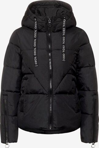 CECIL Winter Jacket in Black: front
