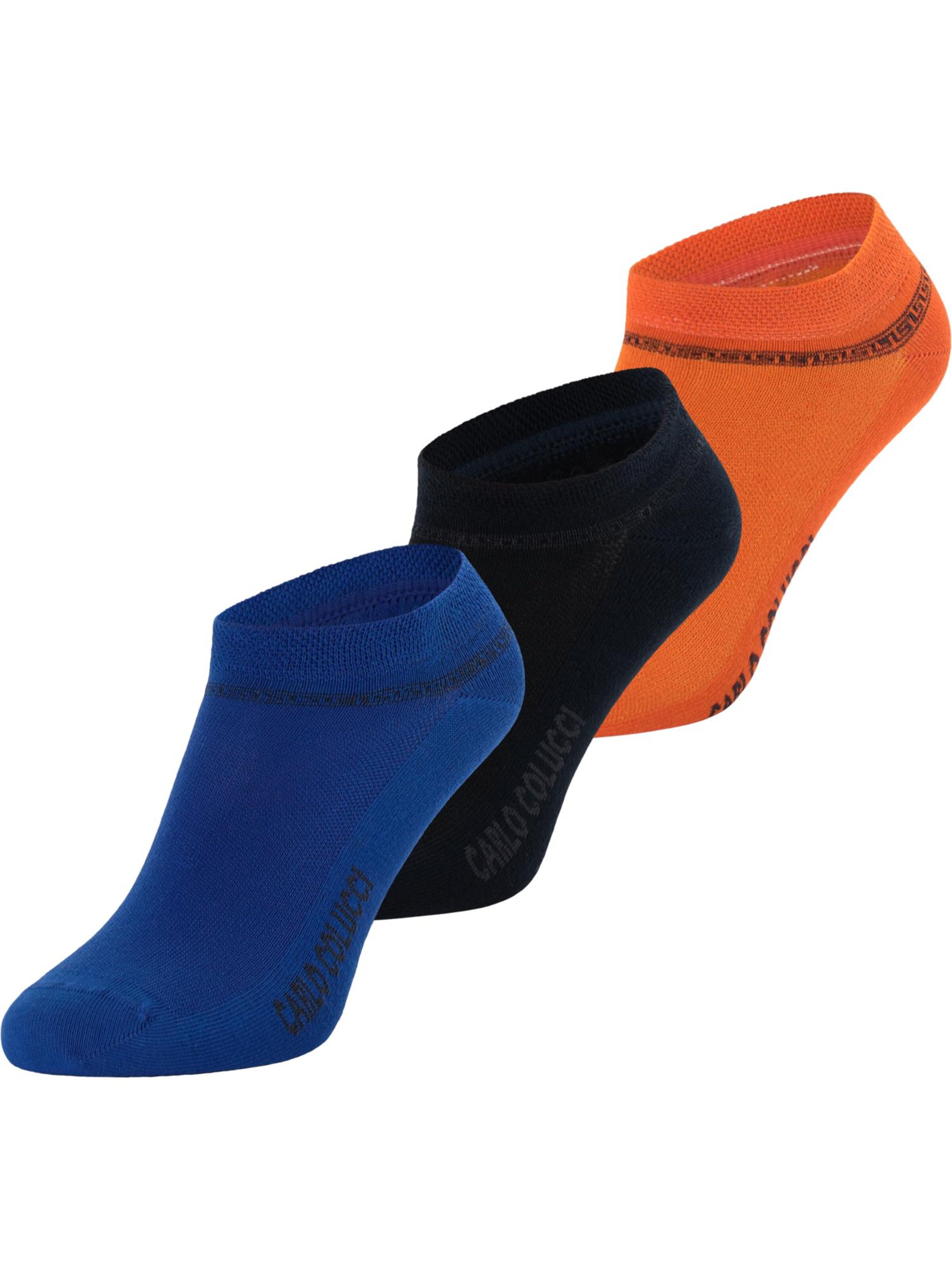 Carlo Colucci Socken ' Amalfi ' in Blau: Vorderseite