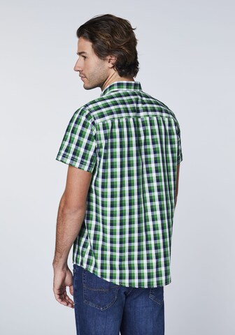 Oklahoma Jeans Regular Fit Hemd in Grün