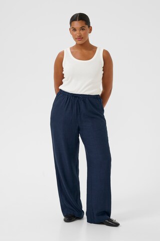 KAFFE CURVE Loosefit Hose 'Ellie' in Blau