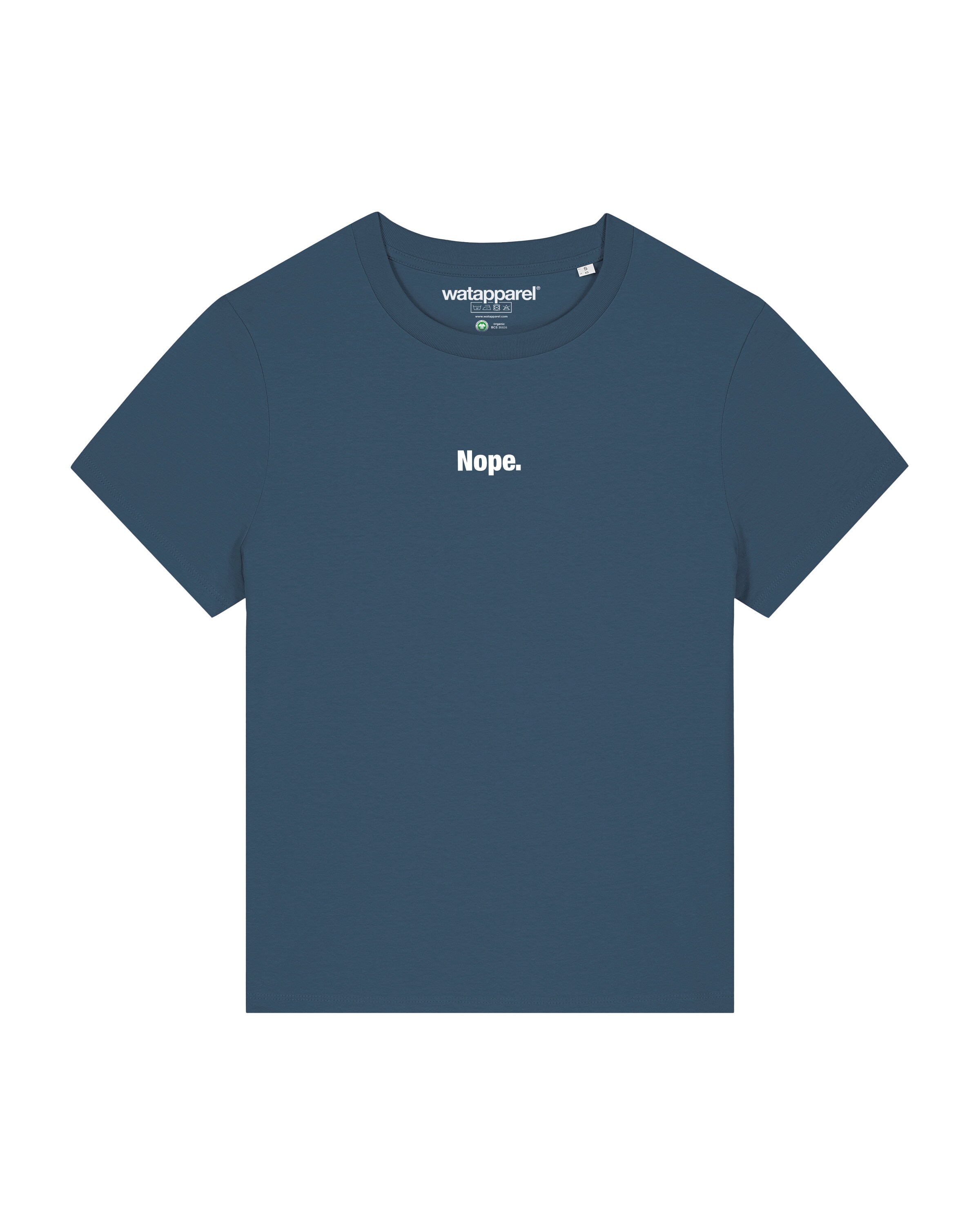 Maglietta ' Nope ' di Watapparel in blu: frontale